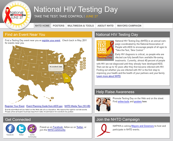 National HIV Testing Day Website