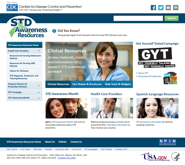 STD Awareness Resources Website